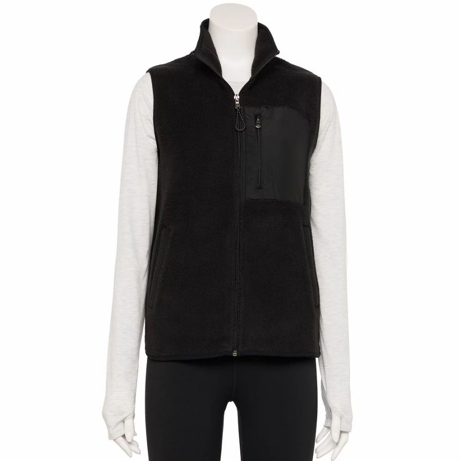 Outerwear * | Women'S Tek Gear Sherpa Vest