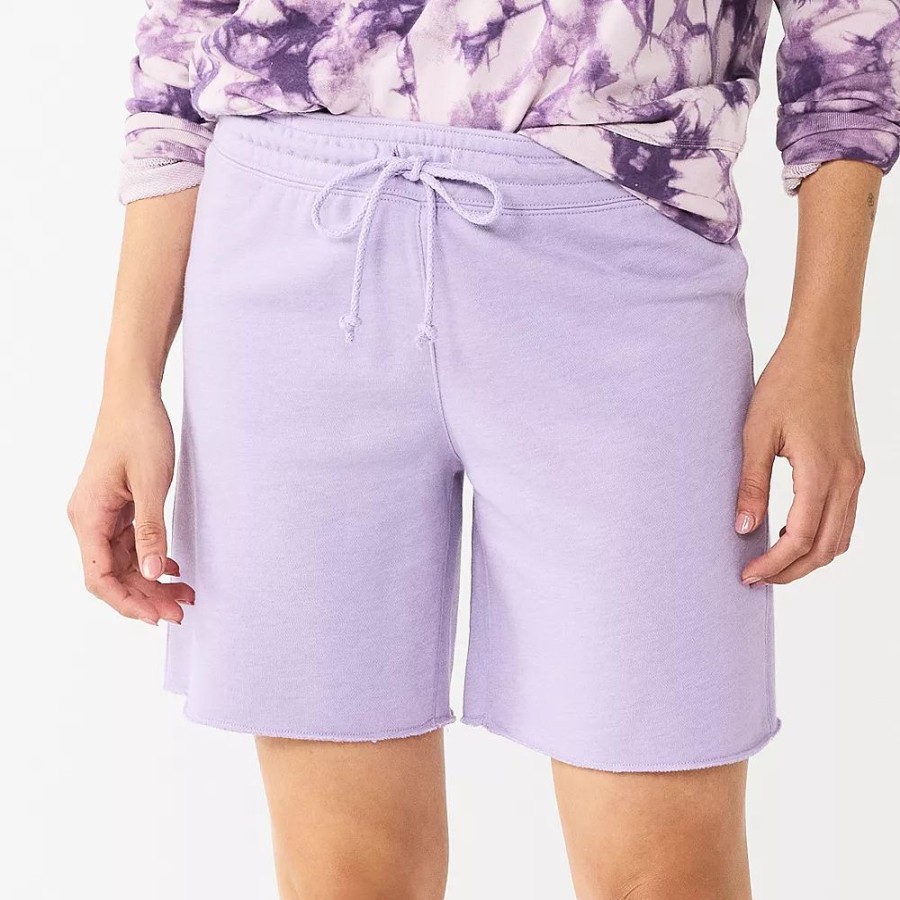 Bottoms * | Petite Sonoma Goods For Life Cutoff Bermuda Sweat Shorts