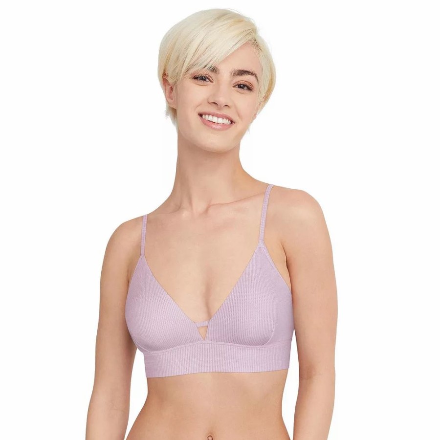 Underwear * | Hanes Ultimate Comfort Flex Fit Authentic Longline Triangle Bralette Dhy204