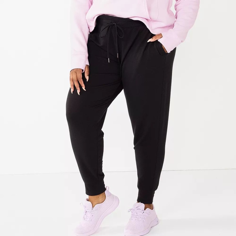 Bottoms * | Plus Size Tek Gear French Terry Joggers