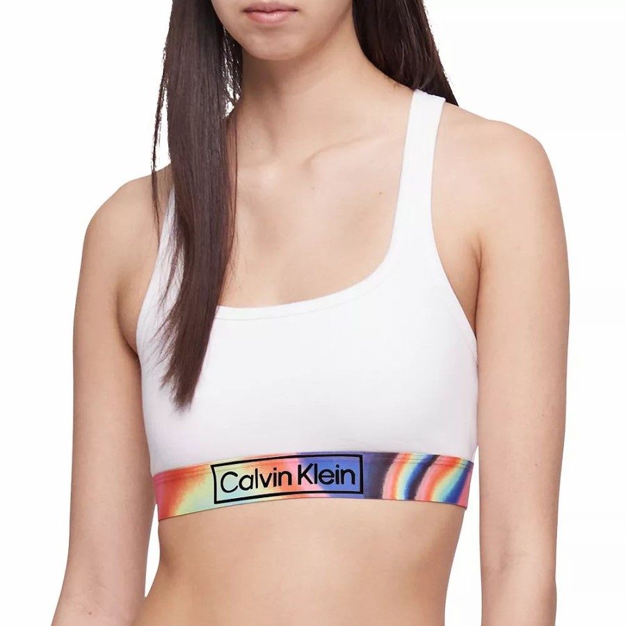 Underwear * | Women'S Calvin Klein Ck Reimagined Heritage Pride Unlined Bralette Qf6825