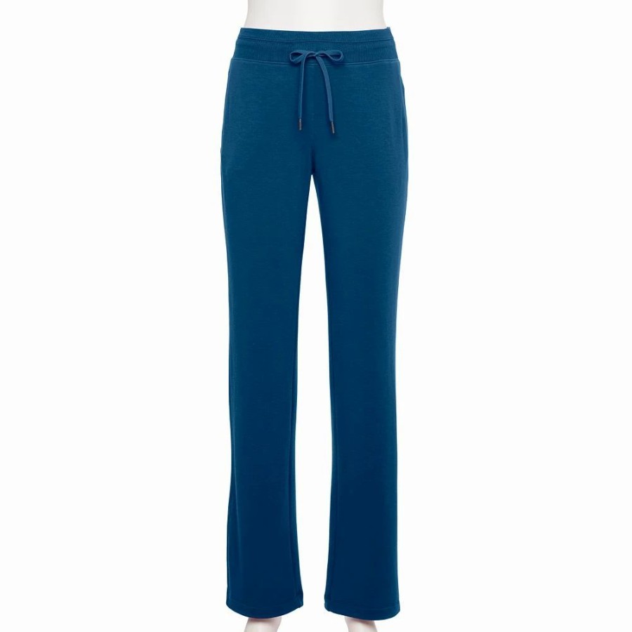 Bottoms * | Women'S Tek Gear French Terry Straight-Leg Pants