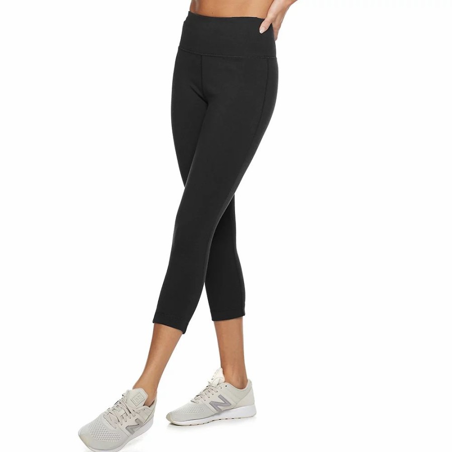 Bottoms * | Women'S Tek Gear Essential High-Waisted Capri Leggings