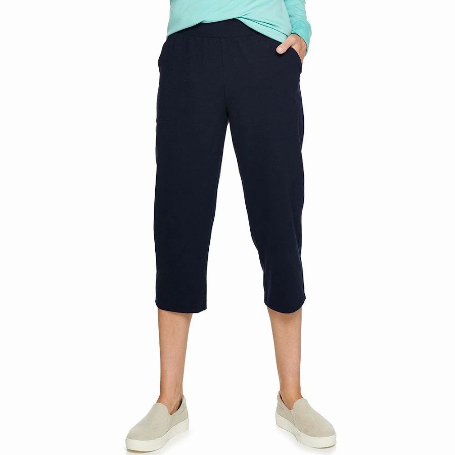 Bottoms * | Women'S Croft & Barrow Easy Pull-On Knit Capri Pants