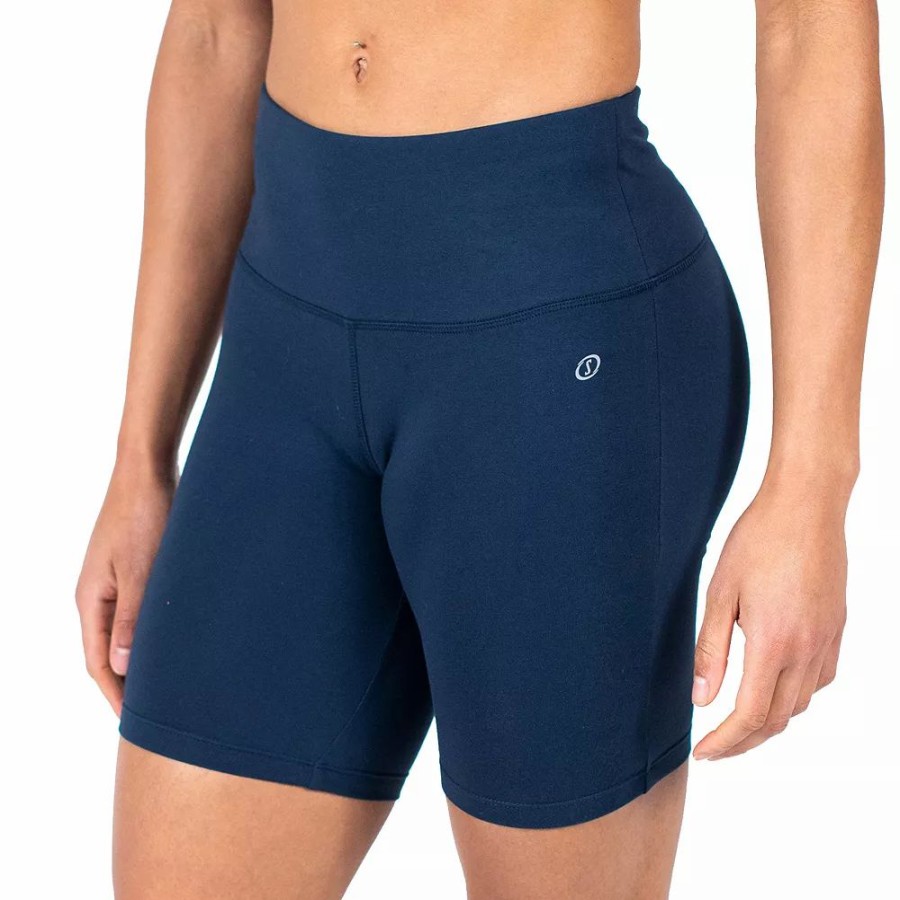 Bottoms * | Women'S Spalding Core Midrise Bike Shorts