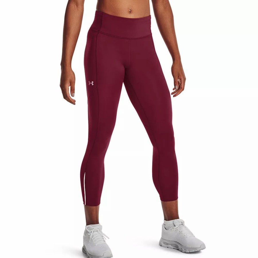 Bottoms * | Women'S Under Armour Fly Fast 3.0 Printed 7/8 Leggings Wildflower