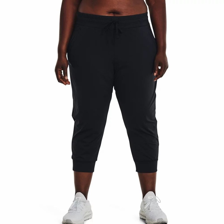 Bottoms * | Plus Size Under Armour Heatgear No-Slip Waistband Capris