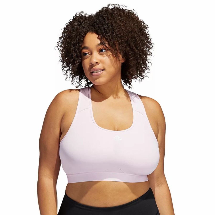 Underwear * | Plus Size Adidas Powerreact Training Medium-Support Sports Bra