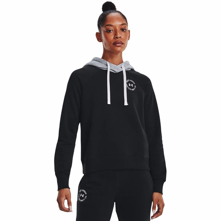 Tops * | Women'S Under Armour Rival Fleece Colorblock Hoodie