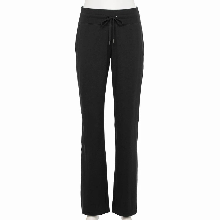 Bottoms * | Petite Tek Gear Essential Straight-Leg Pants