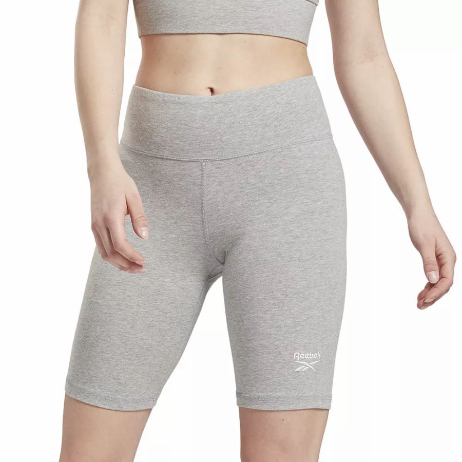 Bottoms * | Women'S Reebok Identity Brushed Cotton 12-In. Bike Shorts