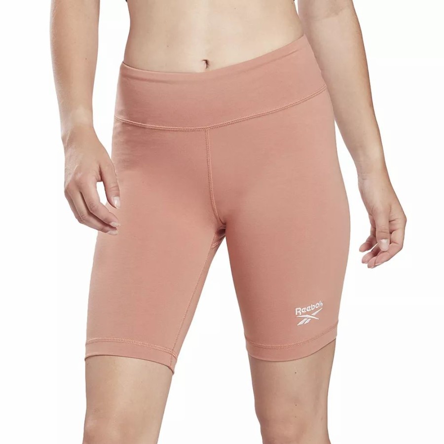 Bottoms * | Women'S Reebok Identity Brushed Cotton 12-In. Bike Shorts