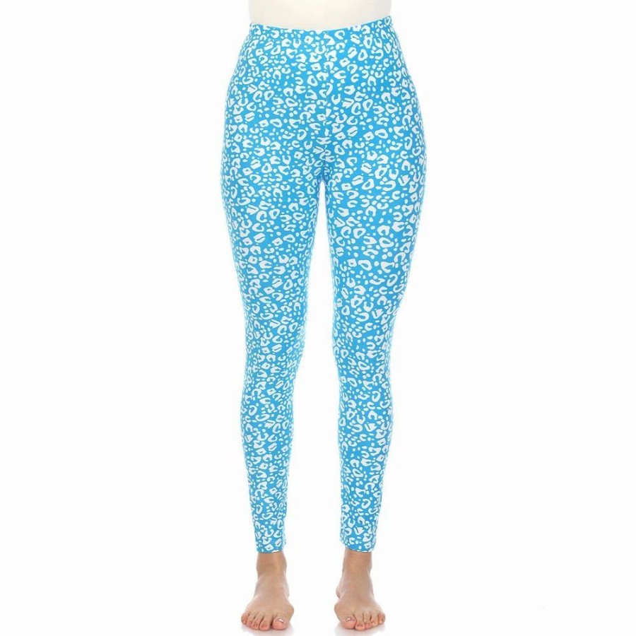 Bottoms * | Women'S White Mark Leopard Print Leggings