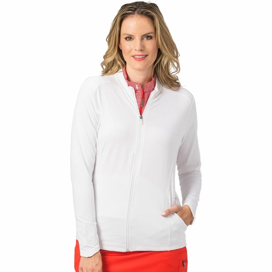 Outerwear * | Women'S Nancy Lopez Jazzy Zip-Front Golf Jacket