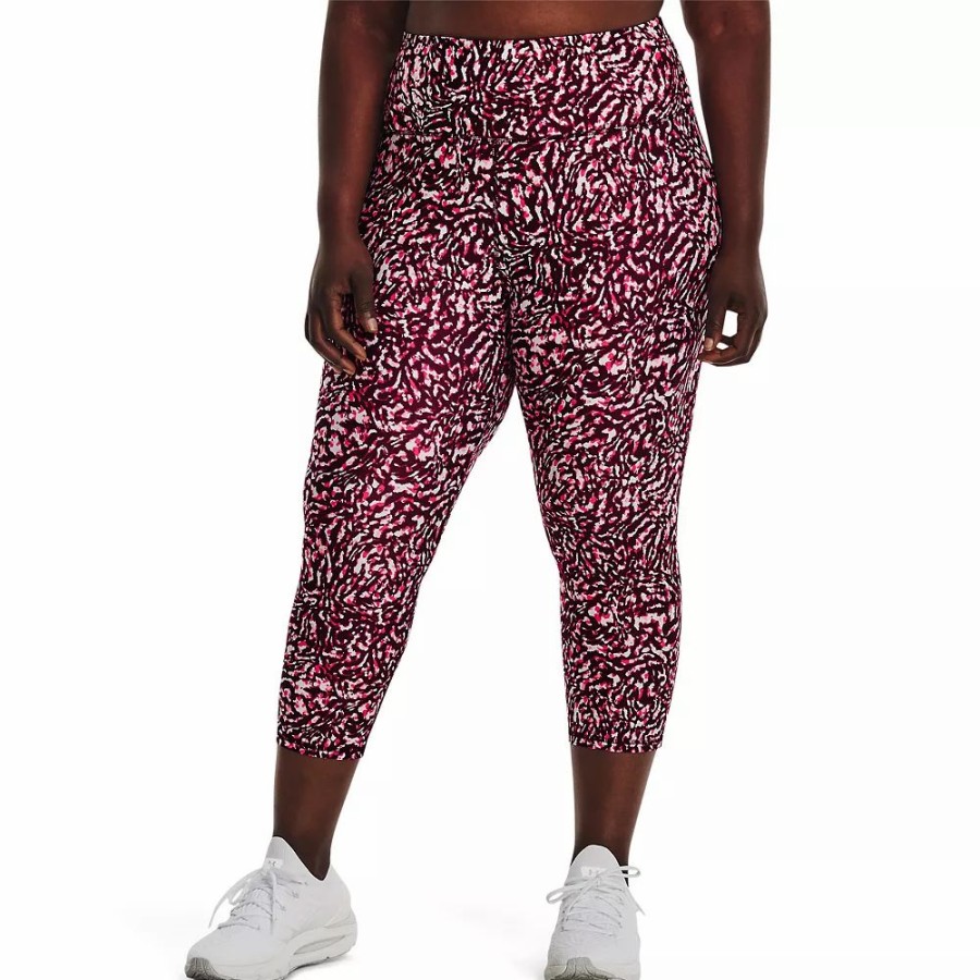 Bottoms * | Plus Size Under Armour Heatgear Capri Leggings