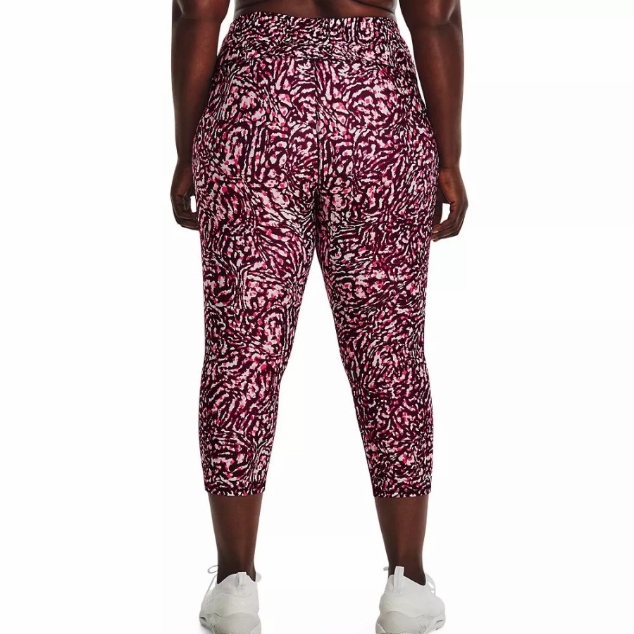 Bottoms * | Plus Size Under Armour Heatgear Capri Leggings