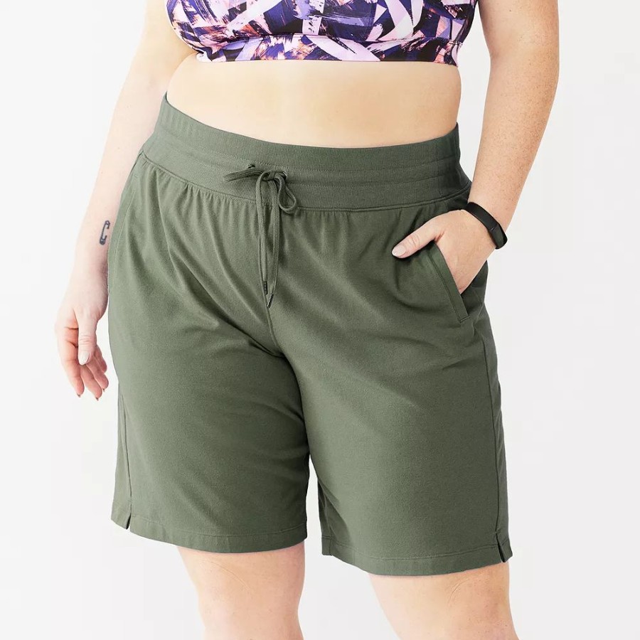 Bottoms * | Plus Size Tek Gear Essential Bermuda Shorts