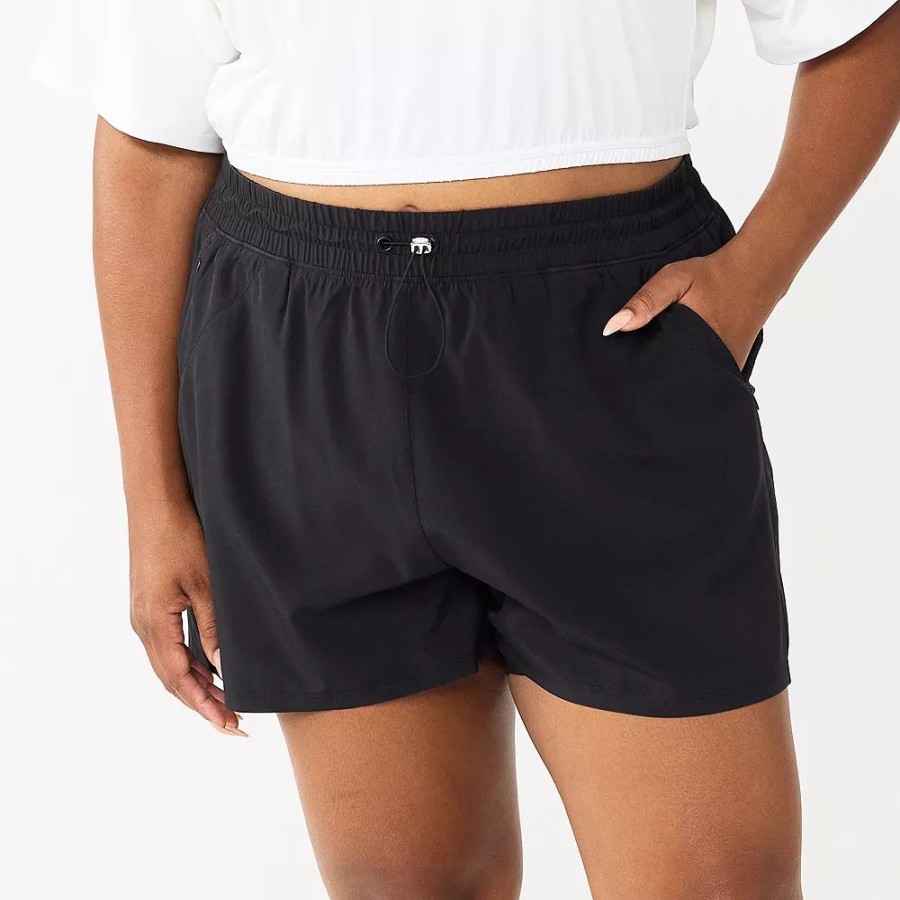 Bottoms * | Plus Size Tek Gear Interrupter Running Shorts