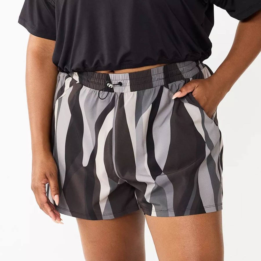 Bottoms * | Plus Size Tek Gear Interrupter Running Shorts