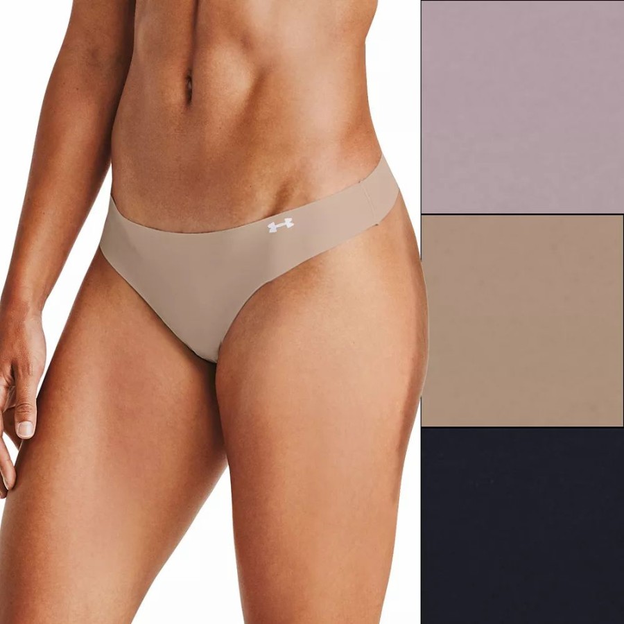 Underwear * | Women'S Under Armour 3-Pack Pure Stretch Thong Panty