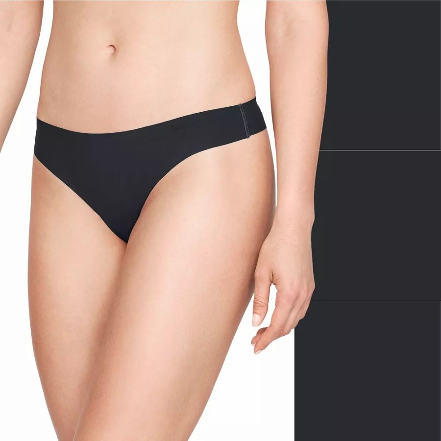 Underwear * | Women'S Under Armour 3-Pack Pure Stretch Thong Panty