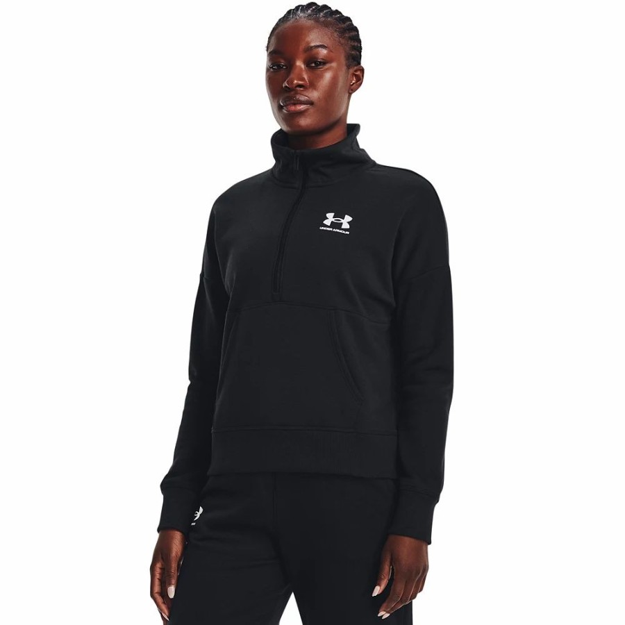 Tops * | Women'S Under Armour Rival Fleece 1/2-Zip Pullover