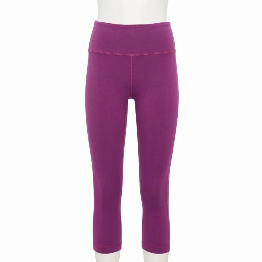 Bottoms * | Women'S Tek Gear Essential High-Waisted Capri Leggings