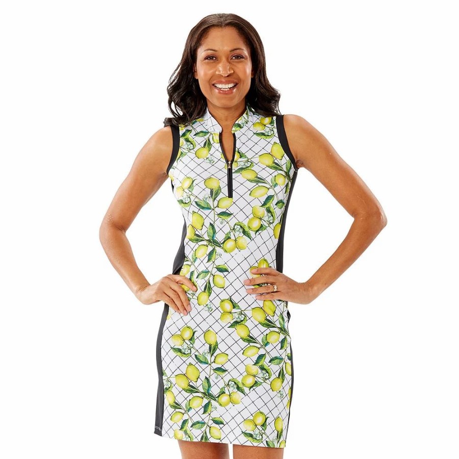 Dresses * | Women'S Nancy Lopez Golf Tart Sleeveless Dress White